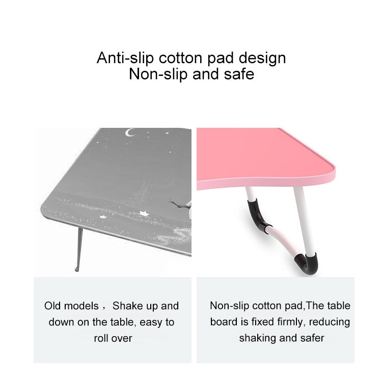 W-shaped Non-slip Legs Adjustable Folding Portable Writing Desk Laptop Desk with Card Slot, with Card Slot - HoMEdemic™ 