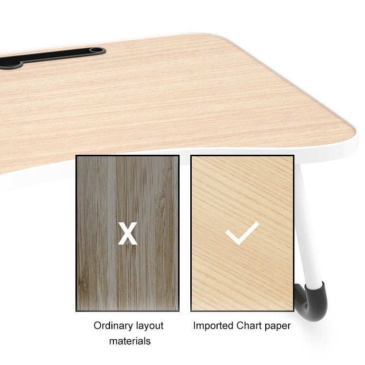 W-shaped Non-slip Legs Adjustable Folding Portable Writing Desk Laptop Desk with Card Slot, with Card Slot - HoMEdemic™ 
