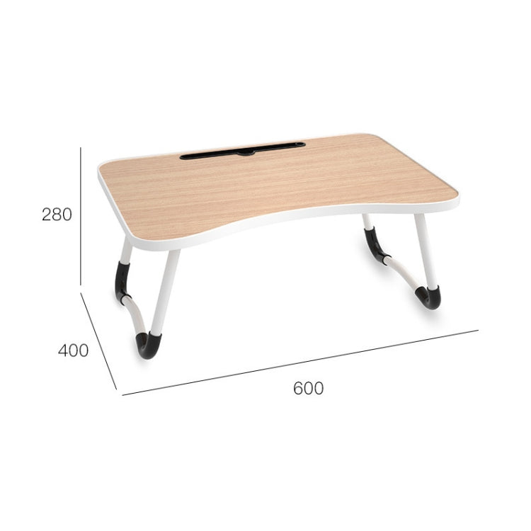 W-shaped Non-slip Legs Adjustable Folding Portable Writing Desk Laptop Desk with Card Slot, with Card Slot - HoMEdemic™ 