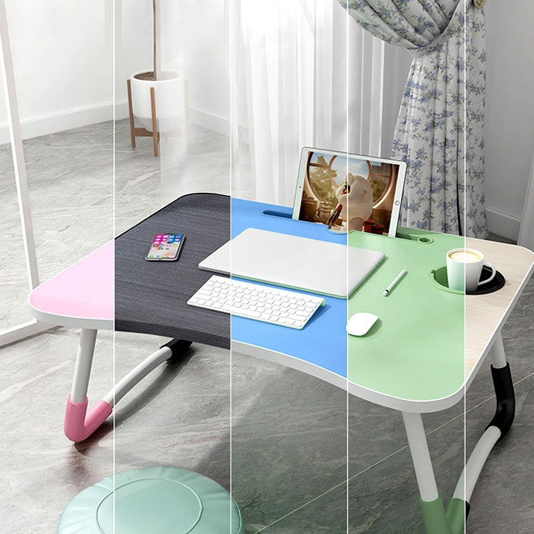 W-shaped Non-slip Legs Adjustable Folding Portable Writing Desk Laptop Desk with Card Slot, with Card Slot - HoMEdemic™ 