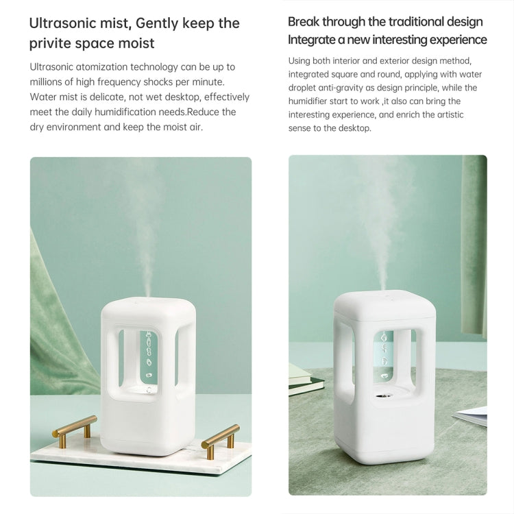 W08 Anti-Gravity Water Drop Humidifier Home Desktop Sprayer (White) - HoMEdemic™ 