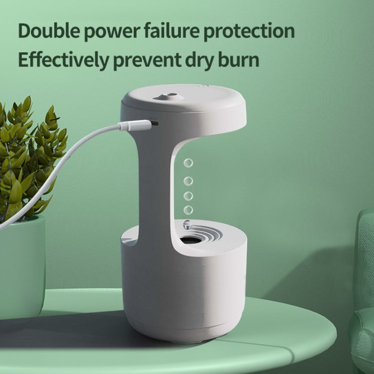 W1 LED Smart Display Anti-Gravity Water Drop Humidifier(White) - HoMEdemic™ 