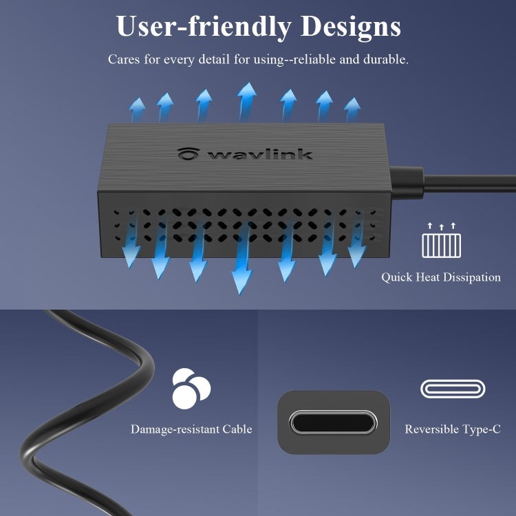 WAVLINK NWU327GC LAN Network Cable Converter Type-C to RJ45 Gigabit Ethernet Adapter - HoMEdemic™ 