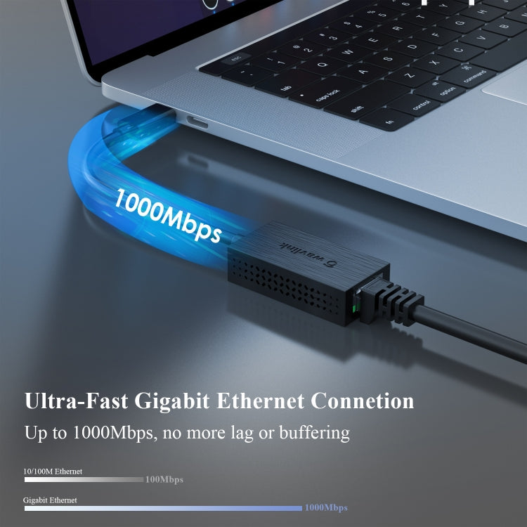 WAVLINK NWU327GC LAN Network Cable Converter Type-C to RJ45 Gigabit Ethernet Adapter - HoMEdemic™ 