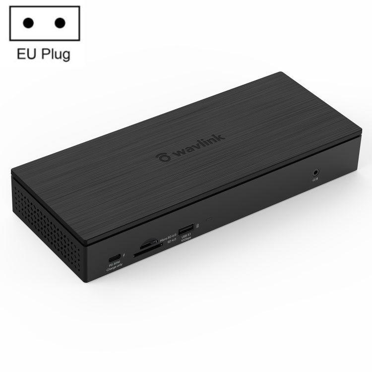 WAVLINK UG69PD10 1 to 4 Screens 4K/5K AV Transfer USB-C to HD Type-C Docking Station Hub, Plug:EU Plug - HoMEdemic™ 