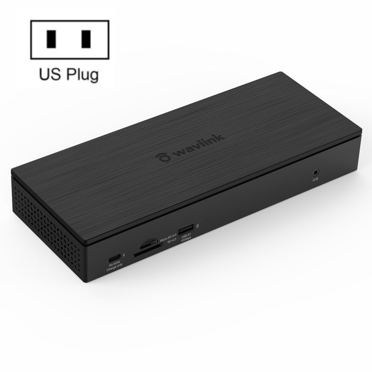 WAVLINK UG69PD10 1 to 4 Screens 4K/5K AV Transfer USB-C to HD Type-C Docking Station Hub, Plug:US Plug - HoMEdemic™ 