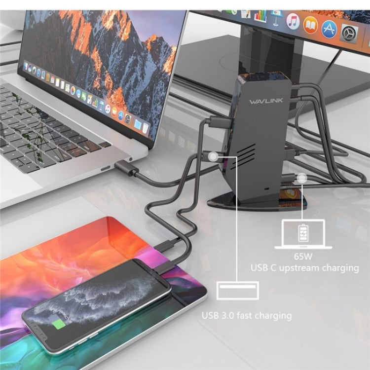 WAVLINK UG69PD5 USB-C HD 60Hz Monitor Adapter Dual 4K Display Docking Station, Plug:EU Plug - HoMEdemic™ 