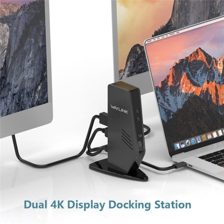 WAVLINK UG69PD5 USB-C HD 60Hz Monitor Adapter Dual 4K Display Docking Station, Plug:UK Plug - HoMEdemic™ 