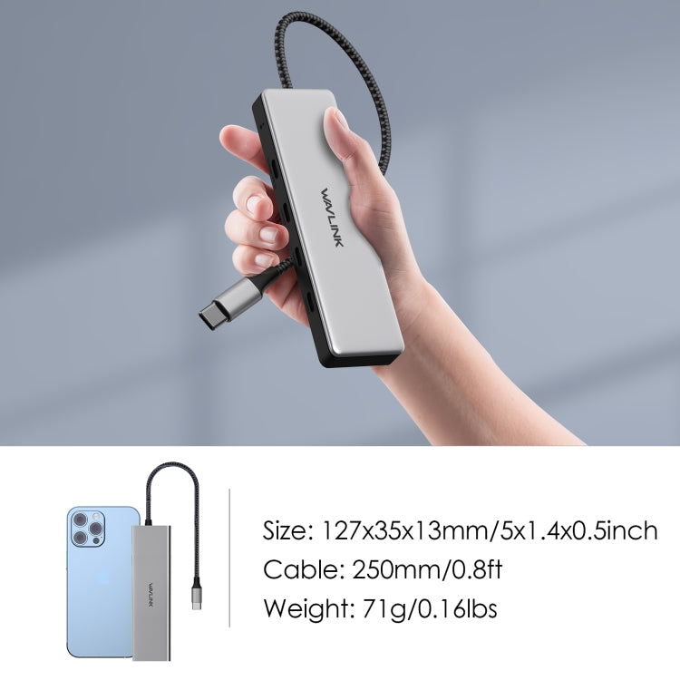 WAVLINK WL-UHP3411 10G Data Transfer Hub 4-in-1 Type-C to 4 USB-C 3.2 Gen2 Ports Adapter - HoMEdemic™ 