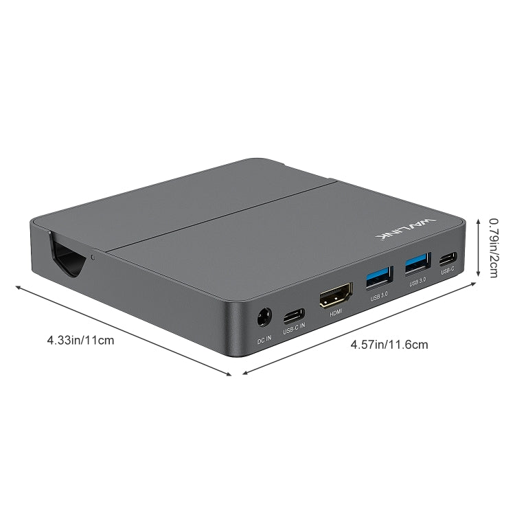 WAVLINK WL-UHP3D01 Portable Type-C Cell Phone Docking Station Multi-Port USB HUB Adapter(EU Plug) - HoMEdemic™ 