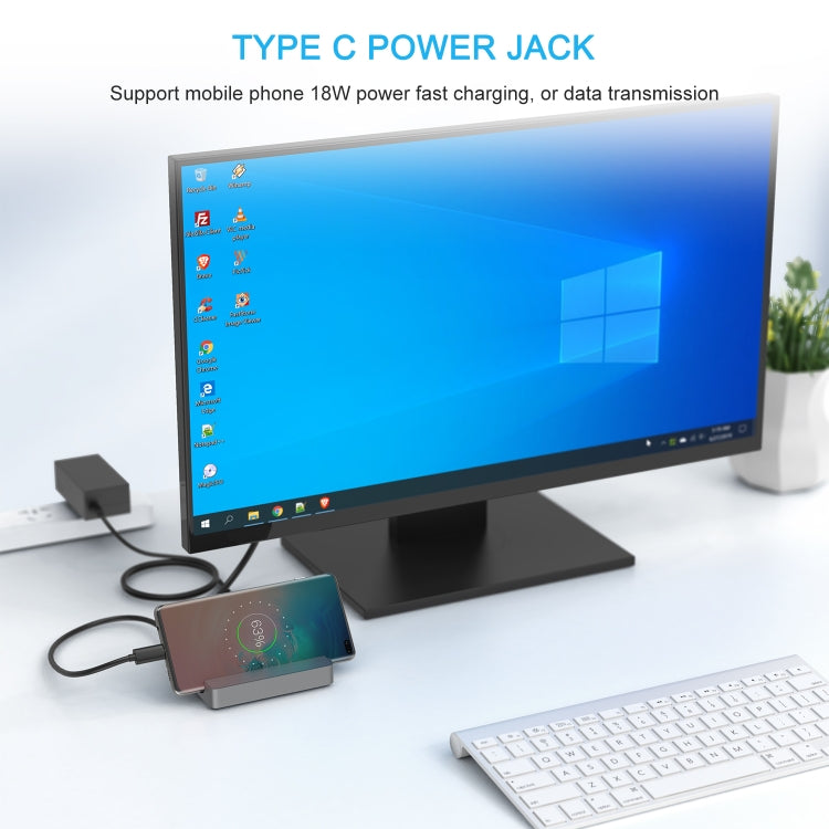 WAVLINK WL-UHP3D01 Portable Type-C Cell Phone Docking Station Multi-Port USB HUB Adapter(UK Plug) - HoMEdemic™ 