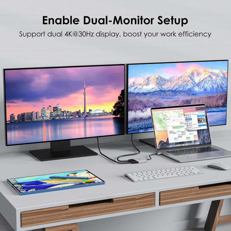WAVLINK WL-UHP510Pro 4K/60Hz Video Converter USB-C Male to Dual HDMI Female Adapter - HoMEdemic™ 