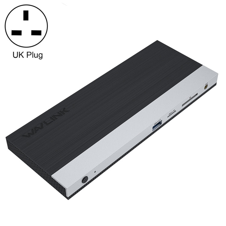 WAVLINK WL-UMD01 USB3.0 Splitter Docking Station Gigabit Ethernet / DP / HD Cable Converter(UK Plug) - HoMEdemic™ 
