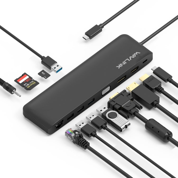 WAVLINK WL-UMD04 Portable USB-C to HD / DVI / VGA Slim Converter Type-C Hub Adapter - HoMEdemic™ 