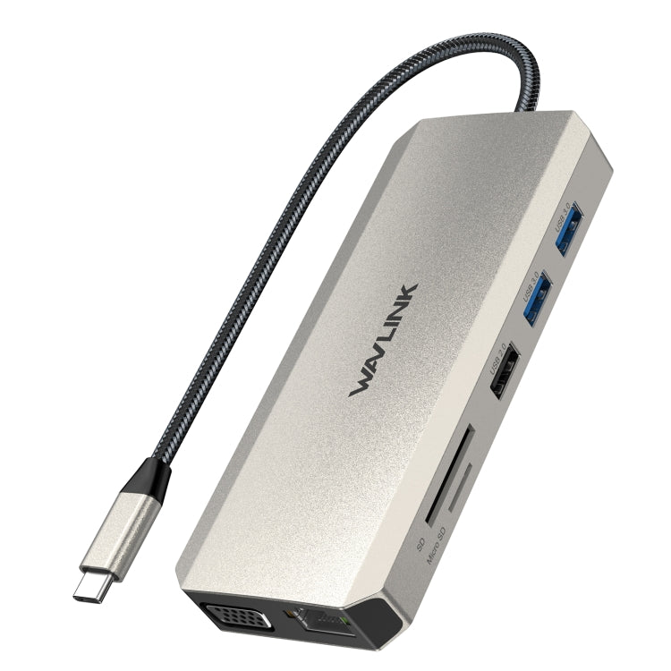 WAVLINK WL-UMD301 12 in 1 Multi-port Adapter 2*HDMI+1*VGA Triple Display USB-C Hub Dock - HoMEdemic™ 