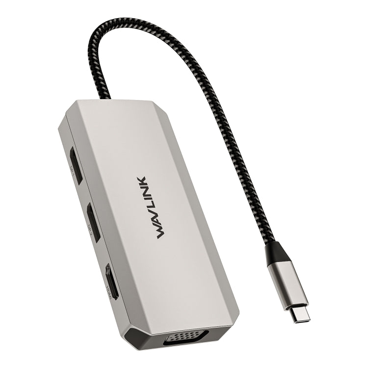 WAVLINK WL-UMD305 7 in 1 4K DP / HDMI Quard Display USB-C Hub Dock Multi-port Adapter - HoMEdemic™ 
