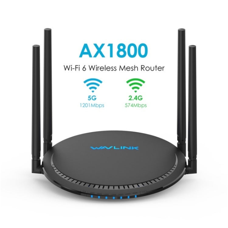 WAVLINK WN531AX2 AX1800 Dual Band Gigabit Wireless Internet Router WiFi 6 Repeater, Plug:US Plug - HoMEdemic™ 