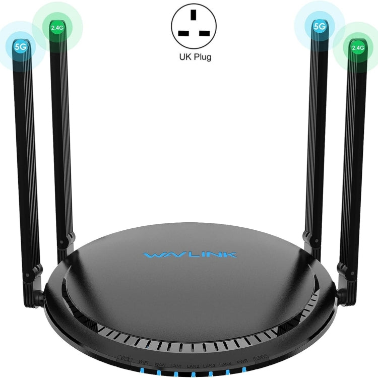WAVLINK WN531MX3 Wider Coverage AX3000 WiFi 6 Wireless Routers Dual Band Wireless Repeater, Plug:UK Plug - HoMEdemic™ 