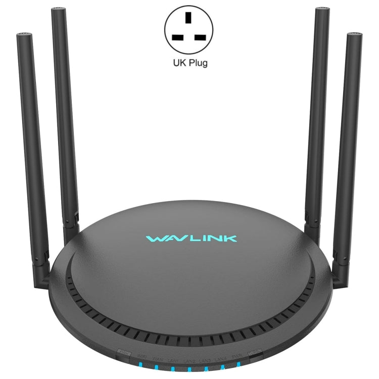 WAVLINK WN531P3 WAN / LAN Port Signal Booster Wireless Repeater AC1200 Wireless Routers, Plug:UK Plug - HoMEdemic™ 