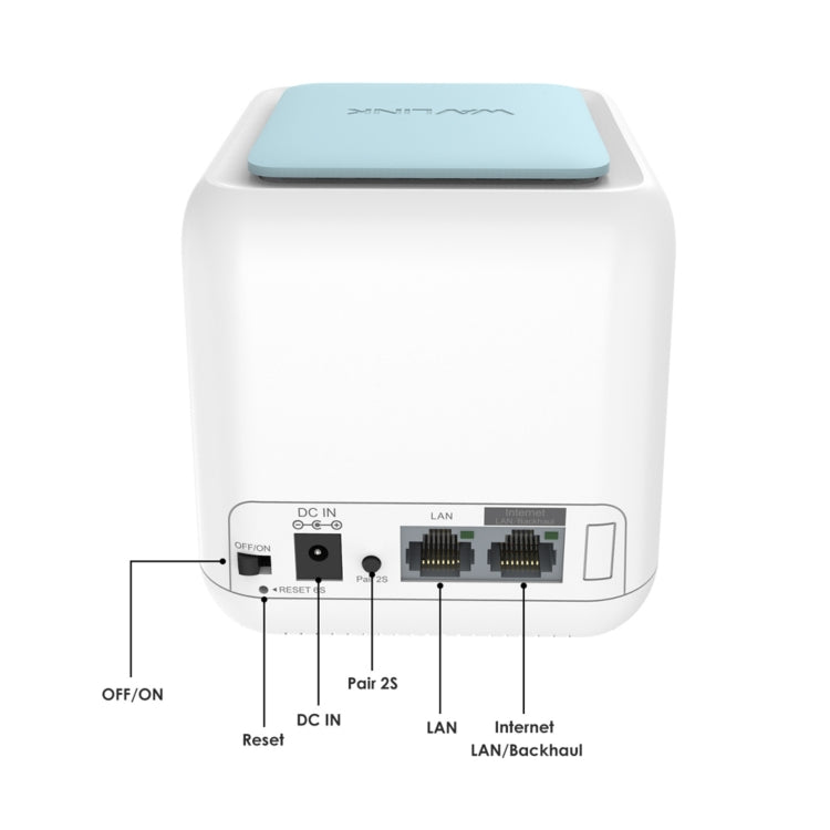 WAVLINK WN535M1 WiFi Wireless Routers 11AC AC1200 Mesh Wireless Repeater Signal Extender, Plug:UK Plug - HoMEdemic™ 