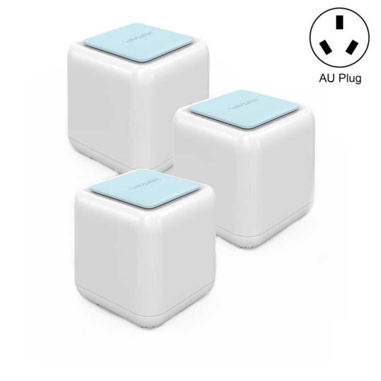 WAVLINK WN535M3 For Home Office 3pcs Mesh Wireless Router AC1200 Dual Band WiFi Signal Booster, Plug:AU Plug - HoMEdemic™ 