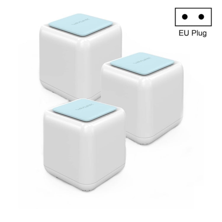 WAVLINK WN535M3 For Home Office 3pcs Mesh Wireless Router AC1200 Dual Band WiFi Signal Booster, Plug:EU Plug - HoMEdemic™ 