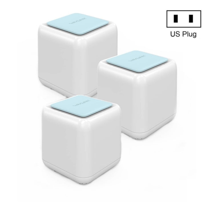 WAVLINK WN535M3 For Home Office 3pcs Mesh Wireless Router AC1200 Dual Band WiFi Signal Booster, Plug:US Plug - HoMEdemic™ 