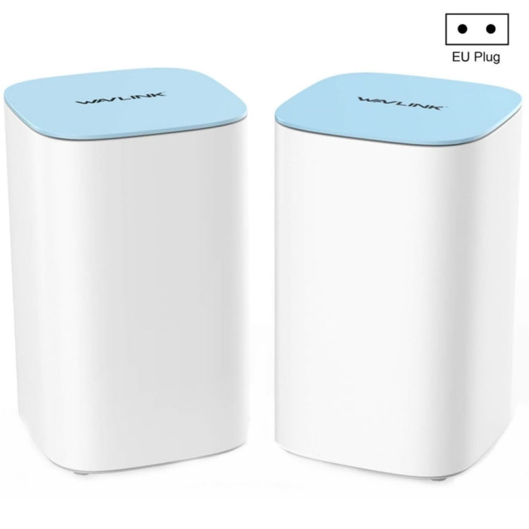 WAVLINK WN551K2 2pcs AC3000 WiFi Wireless Repeater Built-in Antenna Tri-Band Mesh Wireless Router, Plug:EU Plug - HoMEdemic™ 