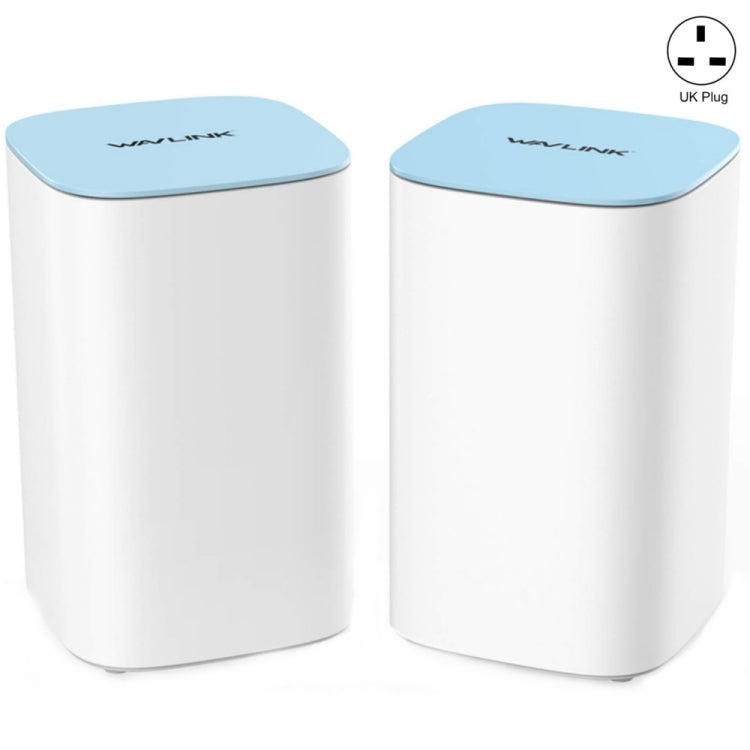 WAVLINK WN551K2 2pcs AC3000 WiFi Wireless Repeater Built-in Antenna Tri-Band Mesh Wireless Router, Plug:UK Plug - HoMEdemic™ 