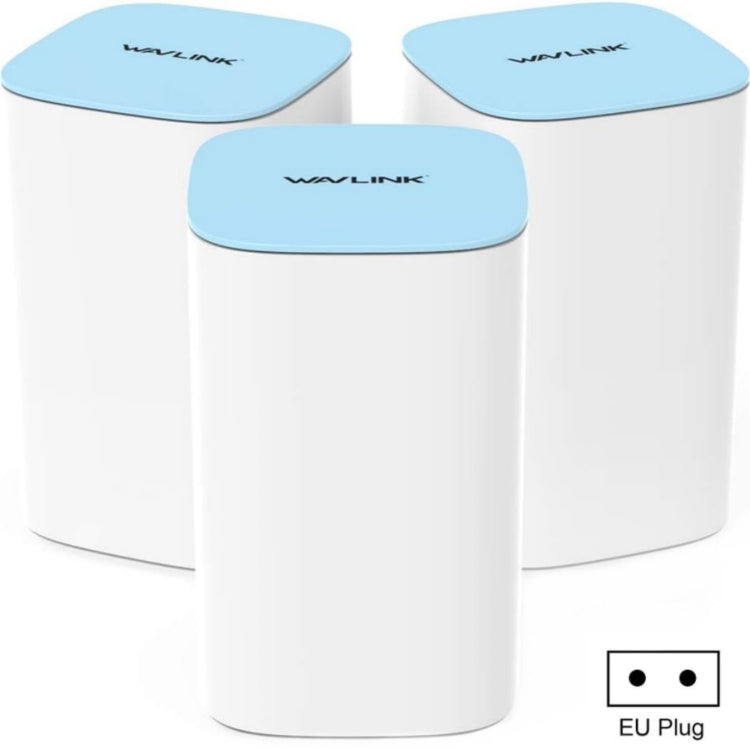 WAVLINK WN551K3 3pcs AC3000 WiFi Wireless Repeater Built-in Antenna Tri-Band Mesh Wireless Router, Plug:EU Plug - HoMEdemic™ 