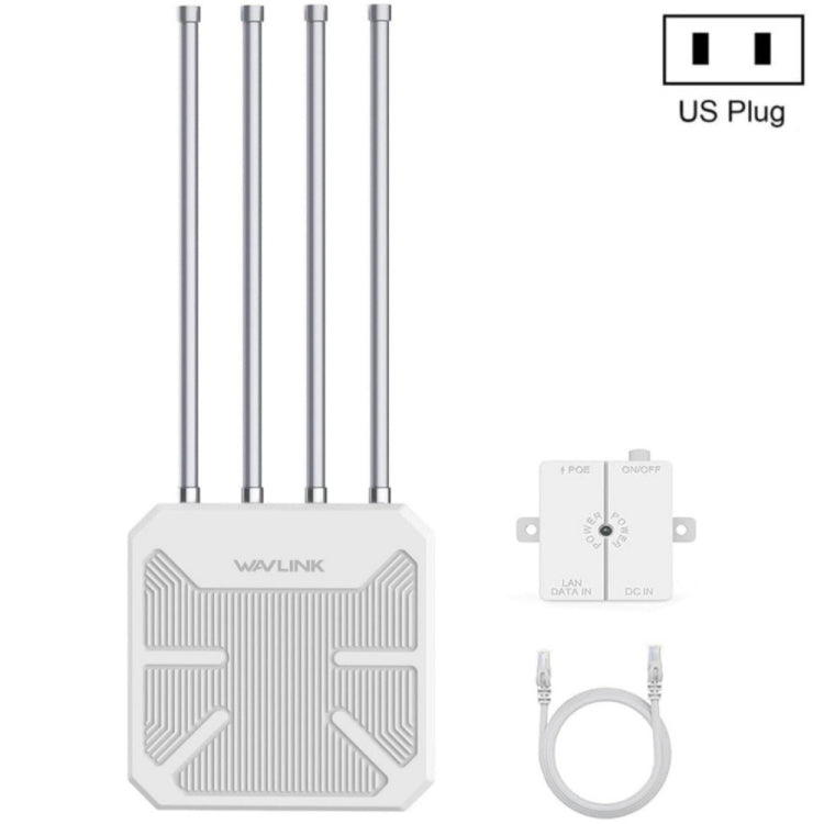 WAVLINK WN573HX3 AX3000 Waterproof Outdoor WiFi Wireless Outdoor Dual Band Router, Plug:US Plug - HoMEdemic™ 