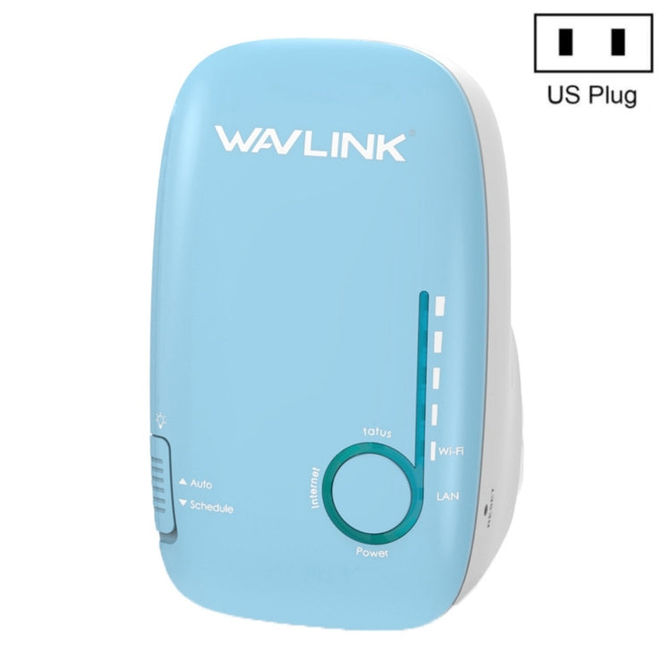WAVLINK WN576K1 AC1200 Household WiFi Router Network Extender Dual Band Wireless Repeater, Plug:US Plug (Blue) - HoMEdemic™ 