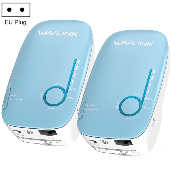 WAVLINK WN576K2 AC1200 Household WiFi Router Network Extender Dual Band Wireless Repeater, Plug:EU Plug (Blue) - HoMEdemic™ 