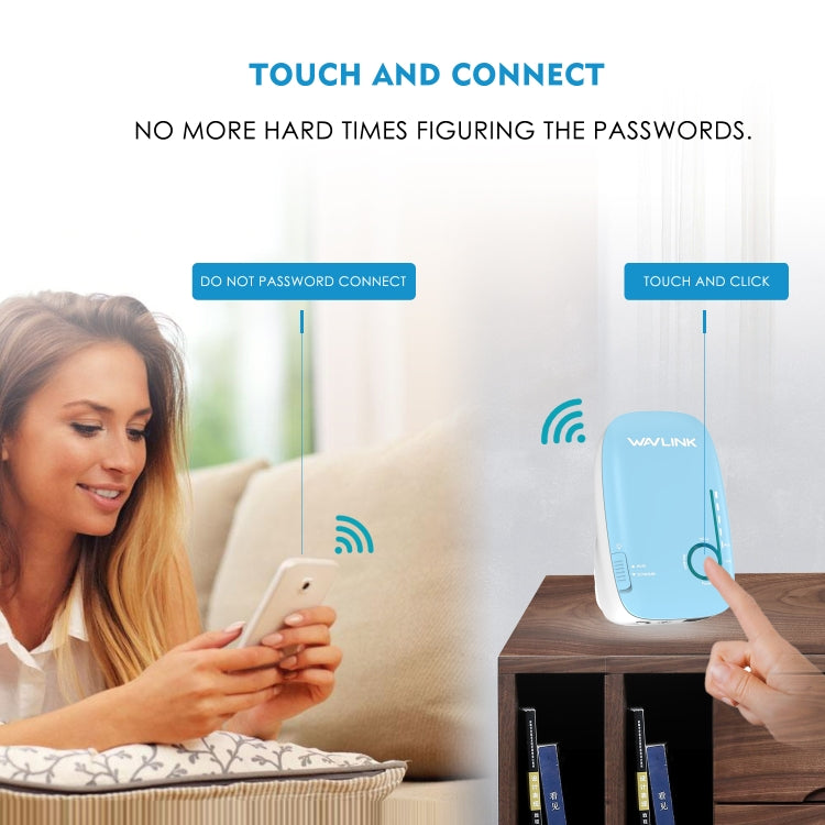 WAVLINK WS-WN576A2 AC750 Household WiFi Router Network Extender Dual Band Wireless Repeater, Plug:UK Plug - HoMEdemic™ 