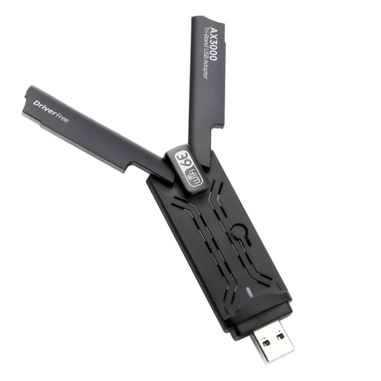 WD-AX3000 For Desktop PC WiFi Receiver USB 3.0 WiFi6 Driver Free Wireless Network Card(Black) - HoMEdemic™ 