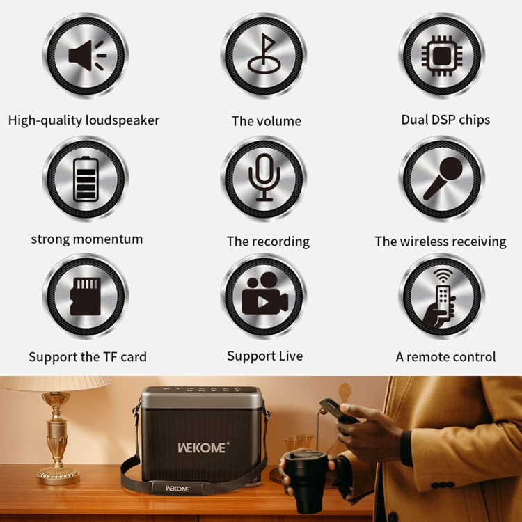 WEKOME D41 200W Outdoor Portable Strap Bluetooth Speaker - HoMEdemic™ 