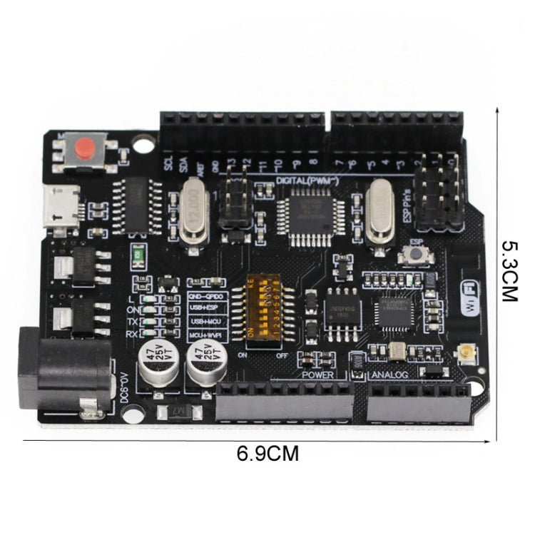 WIFI R3 Atmega328p+ESP8266 (32MB Memory), USB-TTL CH3 Development Board - HoMEdemic™ 
