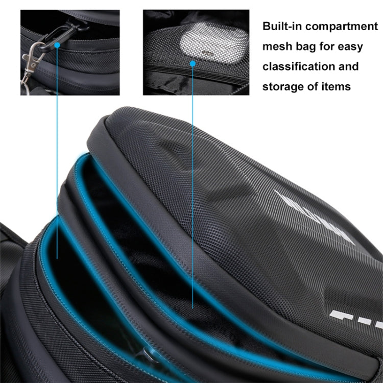 WILD MAN L1 3L Outdoor Motorcycle Riding Hard Shell Waist Bag Sports Cross-body Bag(Black) - HoMEdemic™ 