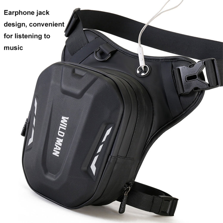 WILD MAN L1 3L Outdoor Motorcycle Riding Hard Shell Waist Bag Sports Cross-body Bag(Black) - HoMEdemic™ 