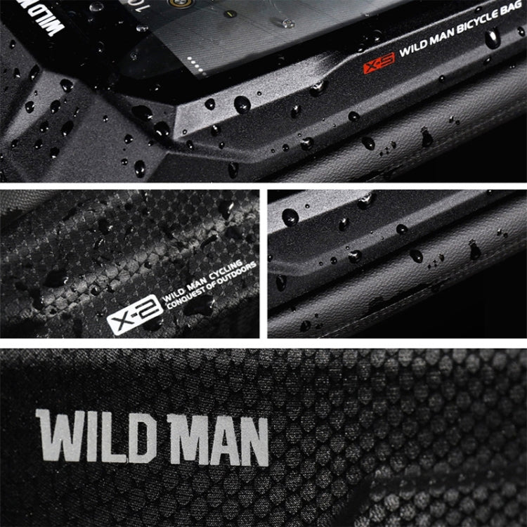 WILD MAN X2 1L Hard Shell EVA Bicycle Front Beam Bag(Black) - HoMEdemic™ 