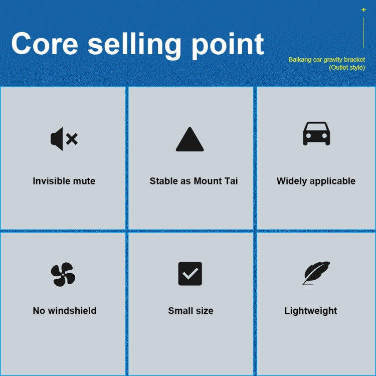 WK WA-S41 iDeal Series Car Gravity Bracket Car Air Outlet FoldingMobile Phone Holder Bracket - HoMEdemic™ 