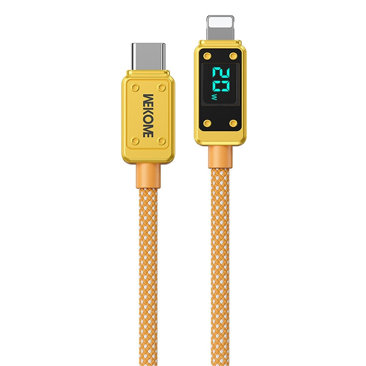 WK WDC-08 PD 20W USB-C/Type-C to 8 Pin Digital Display Data Cable, Length: 1m(Yellow) - HoMEdemic™ 