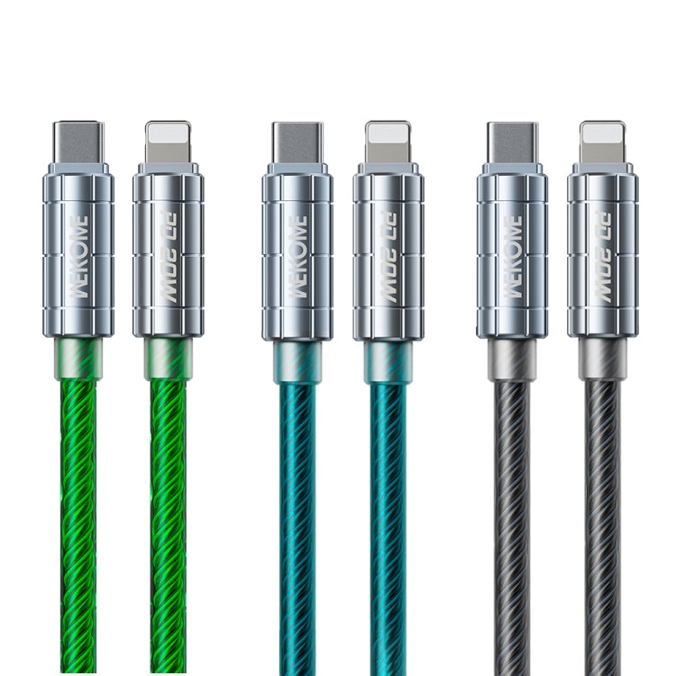 WK WDC-205 PD 20W USB-C/Type-C to 8 Pin Super Fast Charge Data Cable, Length: 1m(Black) - HoMEdemic™ 