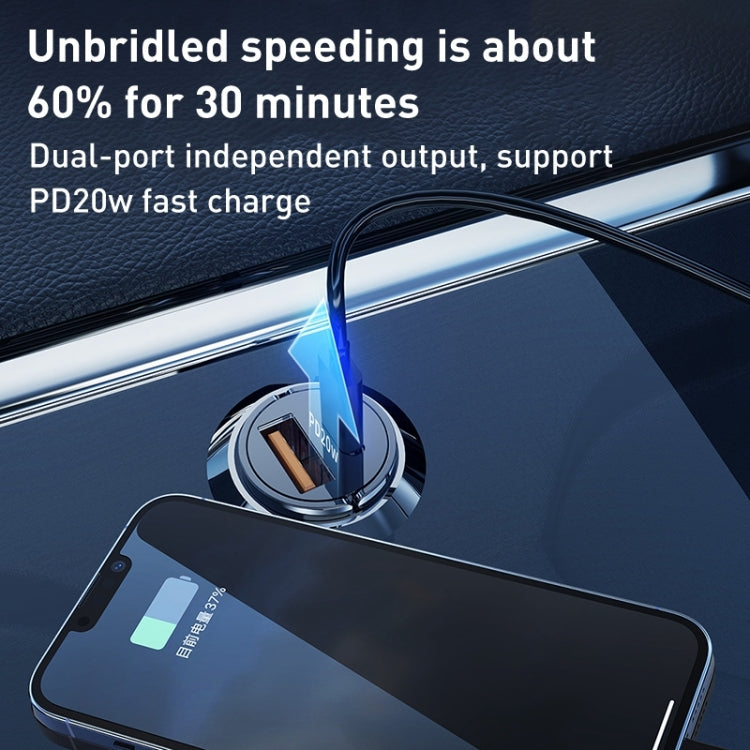 WK WP-C38 Mini PD20W USB + Type-C Car Charger - HoMEdemic™ 