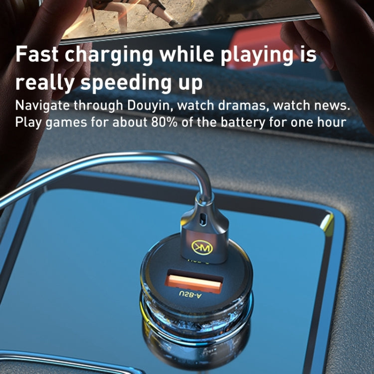 WK WP-C41 Vanguard Series 30W USB + Type-C Car Charger - HoMEdemic™ 