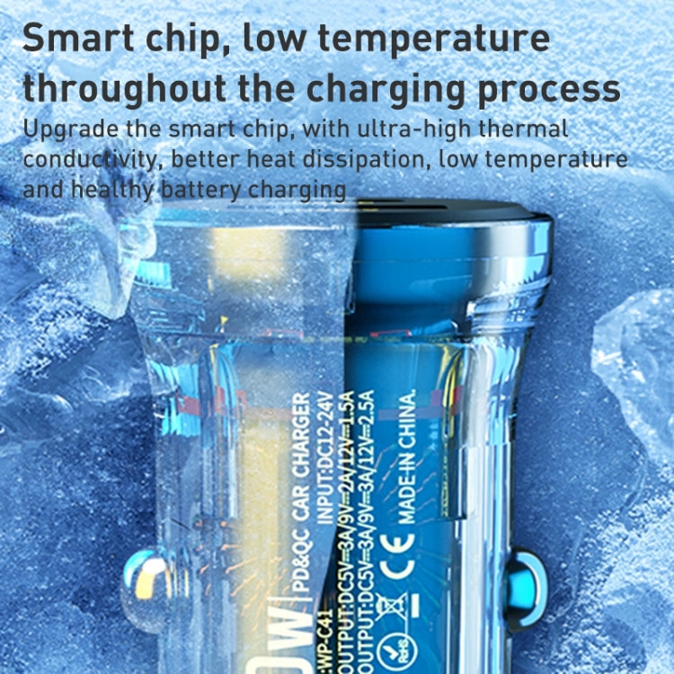 WK WP-C41 Vanguard Series 30W USB + Type-C Car Charger - HoMEdemic™ 