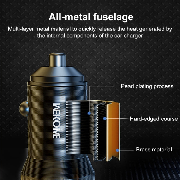 WK WP-C43 Staroad Series 15W Dual USB Car Charger(Coffee) - HoMEdemic™ 