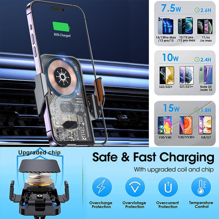 WK WP-U204 15W Vanguard Series Extraordinary Wireless Charging Car Holder - HoMEdemic™ 