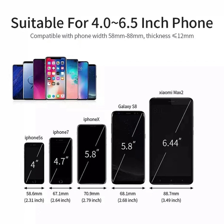 WK WP-U205 15W Vanguard Series Transcendent Wireless Charging Car Holder (Silver) - HoMEdemic™ 