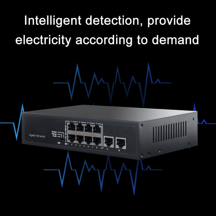 COMFAST CF-SG181P 10 Port Gigabit POE Ethernet Switch 20Gbps Backplane Bandwidth Monitoring - HoMEdemic™ 
